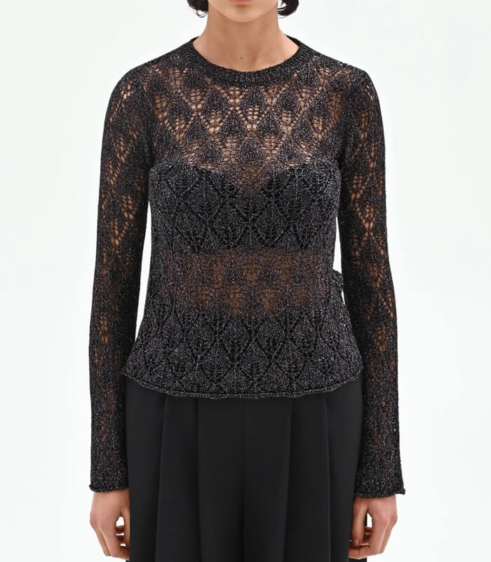 【RINASCIMENTO】ルレックスオープンニットトップ★☆ITRIN12203