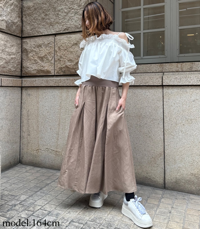 MoNiLE】麻レーヨンタックガウチョパンツ☆2938 | WEAR,パンツ