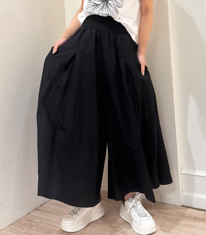 MoNiLE】麻レーヨンタックガウチョパンツ▽☆2938 | WEAR,パンツ