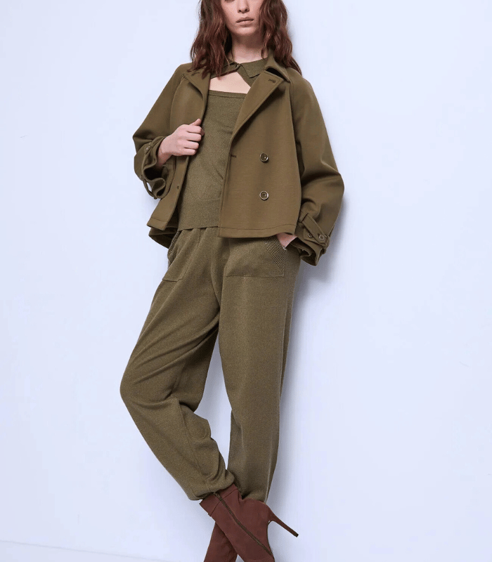 【SALE】【GAUDI】ポロカラーレックスヤーンニット●IT521BD53053
