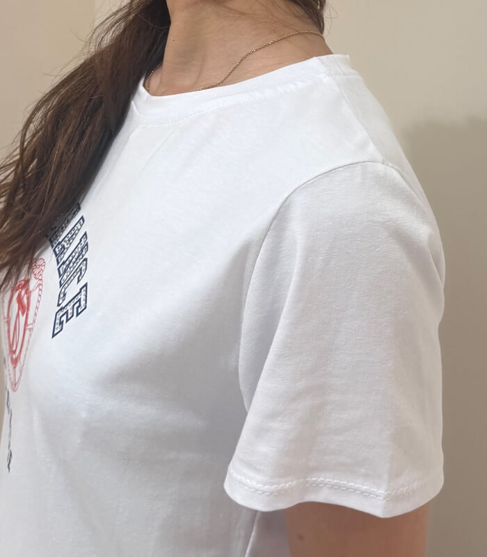 【SALE】【RINASCIMENTO】LA CHANCE カレッジロゴTシャツ▼ITRIN129255