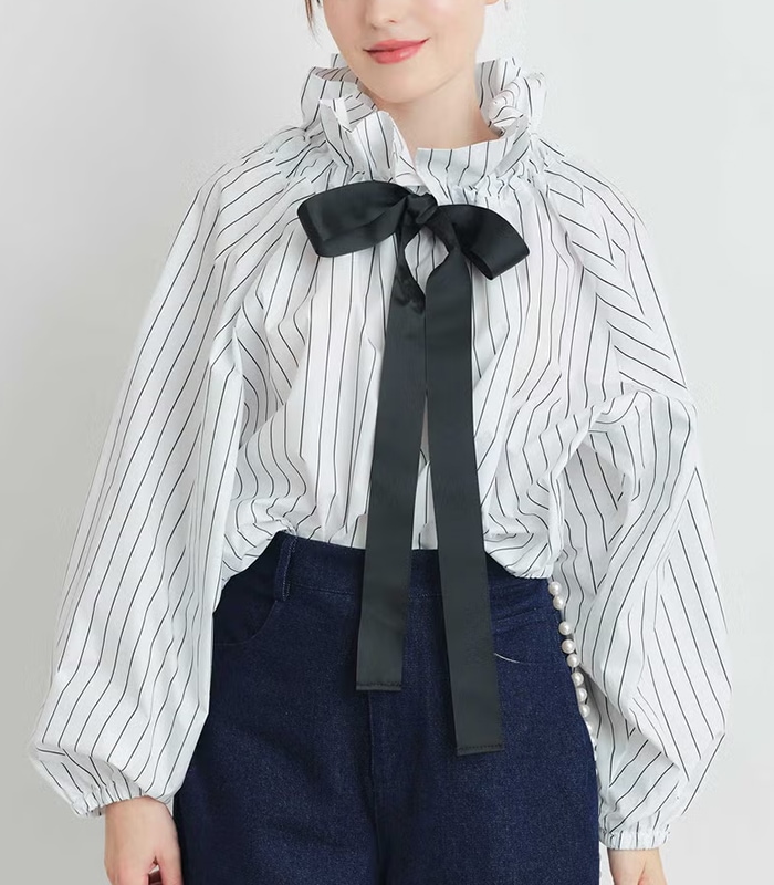 【PICCIN】ピンストライプザビエルブラウス★☆165000