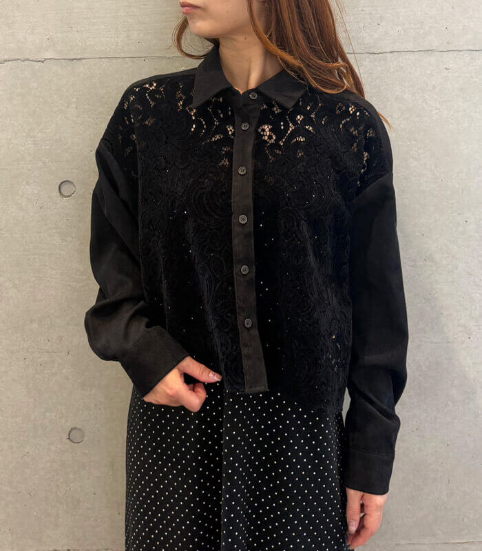 【MoNiLE】スウェードレース&コールテンシャツ★☆2975