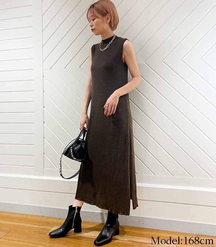 【SALE】【DESERT ROSE】ノースリーブニットワンピース●TOP-64