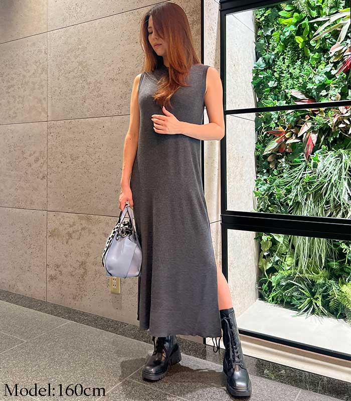 【SALE】【DESERT ROSE】ノースリーブニットワンピース●TOP-64