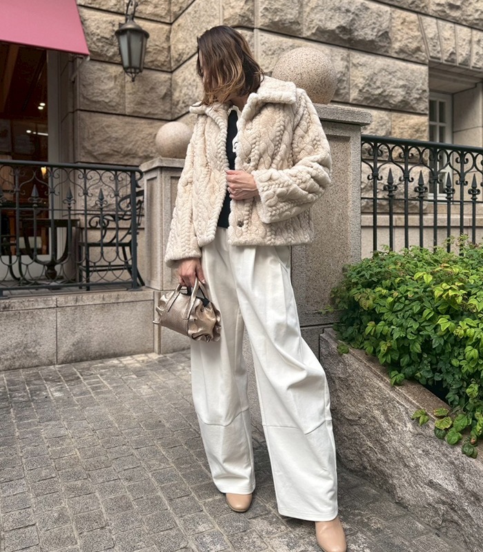 【LUGIVA】ポンチワイドカービーパンツ★☆102409