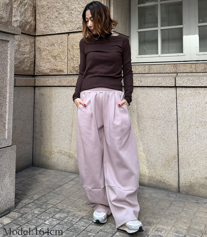 【LUGIVA】ポンチワイドカービーパンツ★☆102409