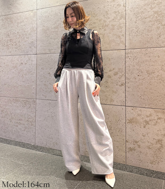 【LUGIVA】ポンチワイドカービーパンツ★☆102409