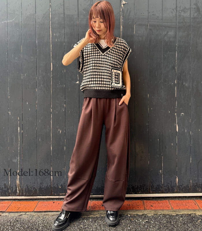 【LUGIVA】ポンチワイドカービーパンツ★☆102409