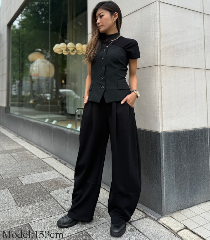 【LUGIVA】ポンチワイドカービーパンツ★☆102409