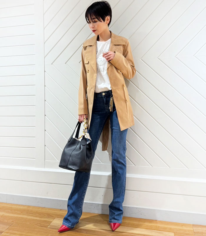 【RIPANI】ANNAレザートートバッグ(中)★☆7244OJ-ANNA