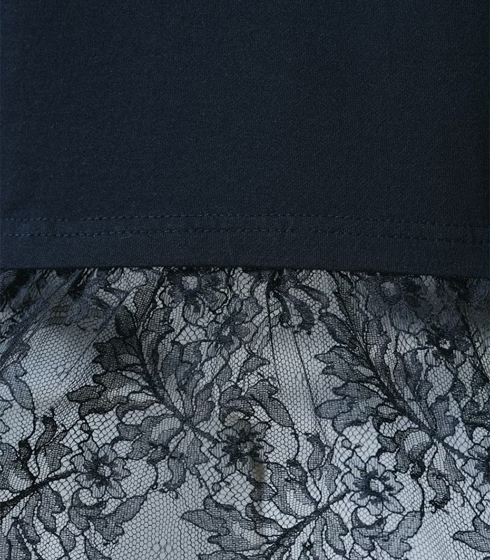 【DOUBLE STANDARD CLOTHING】天竺ドッキングレースTシャツ★☆0208-140-263