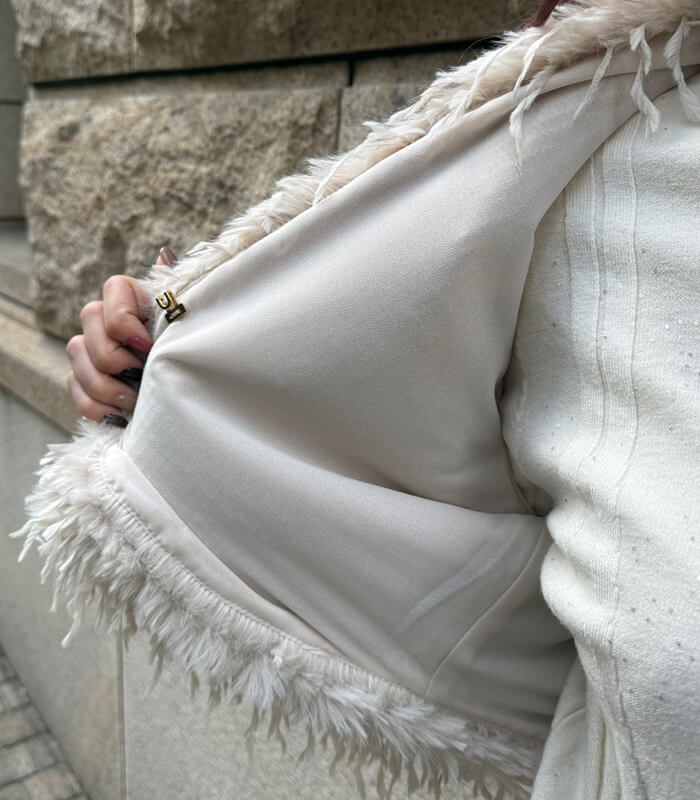 【SALE】【Rinascimento】フェイクシャギーボレロ▼ITRIN126534