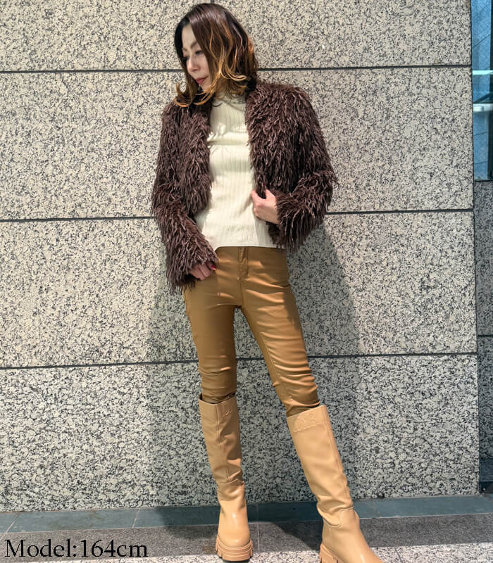 【SALE】【Rinascimento】フェイクシャギーボレロ▼ITRIN126534