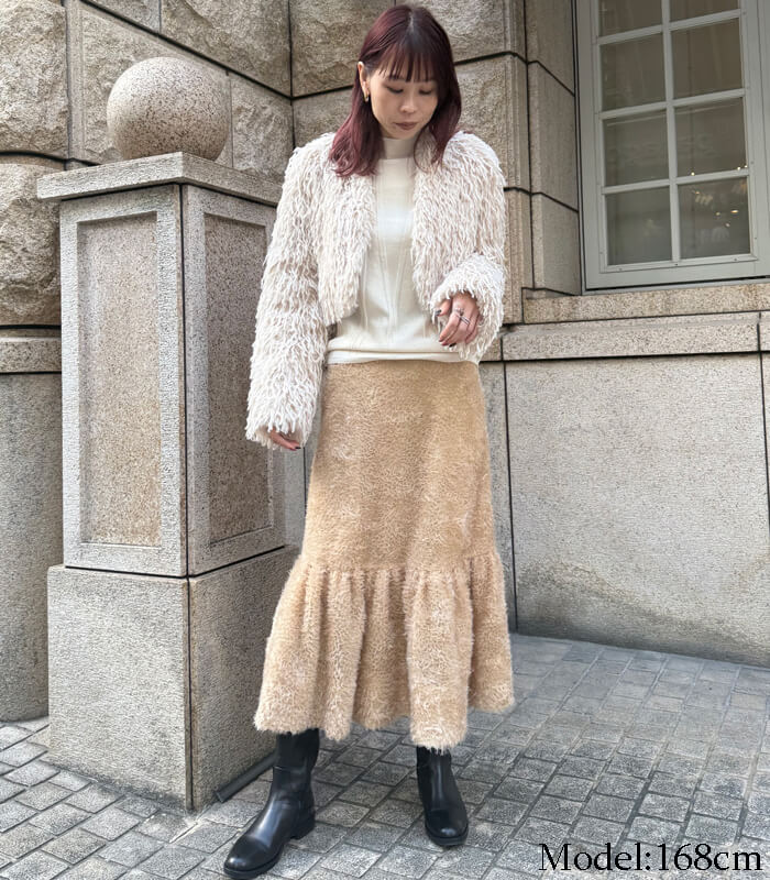 【SALE】【Rinascimento】フェイクシャギーボレロ▼ITRIN126534