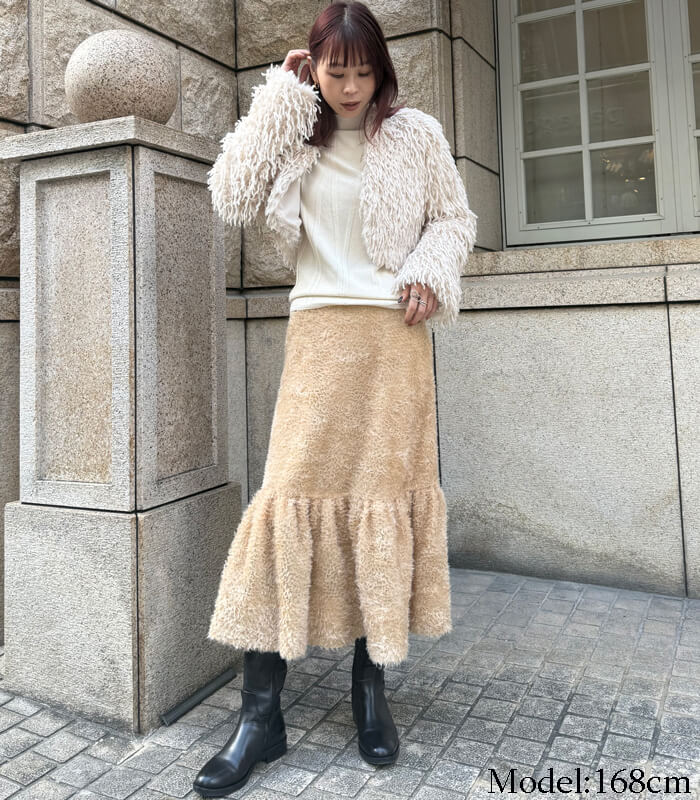 【SALE】【Rinascimento】フェイクシャギーボレロ▼ITRIN126534