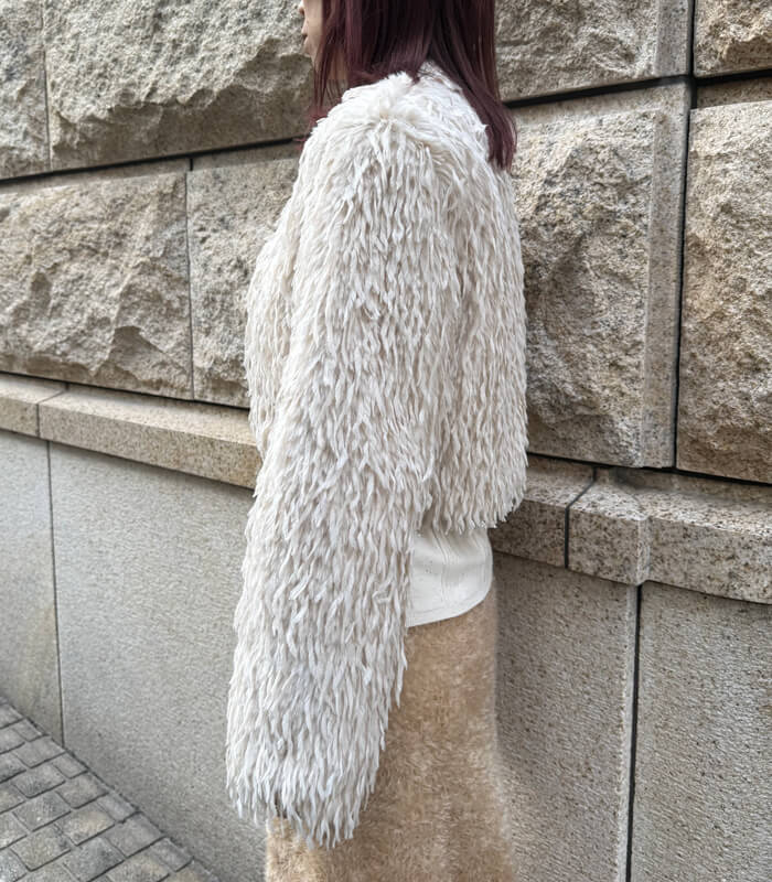 【SALE】【Rinascimento】フェイクシャギーボレロ▼ITRIN126534