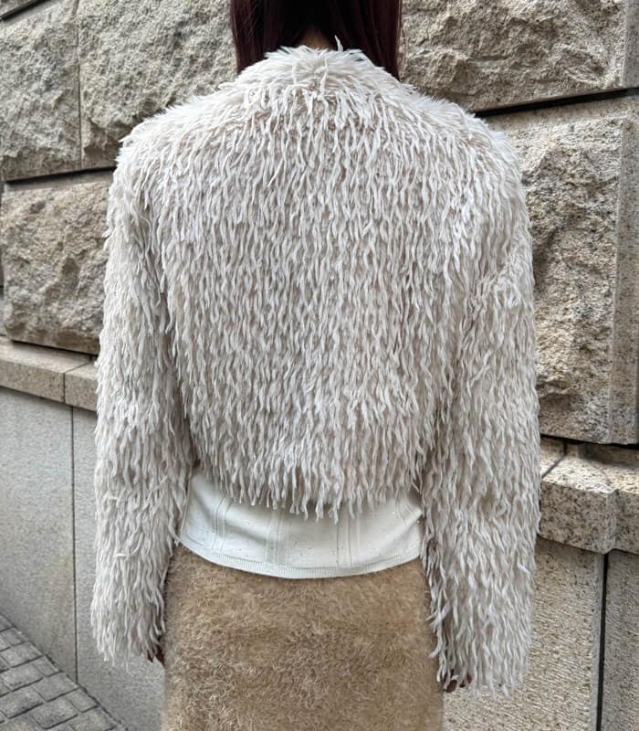 【SALE】【Rinascimento】フェイクシャギーボレロ▼ITRIN126534