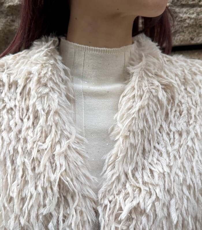 【SALE】【Rinascimento】フェイクシャギーボレロ▼ITRIN126534