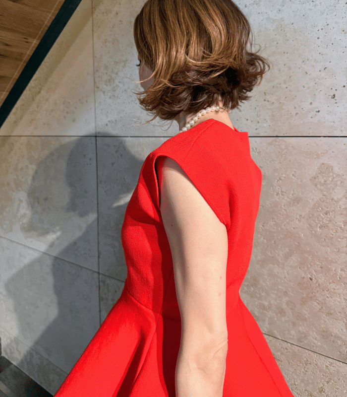 【Adonisis】チュール切替ペプラムトップス★260218