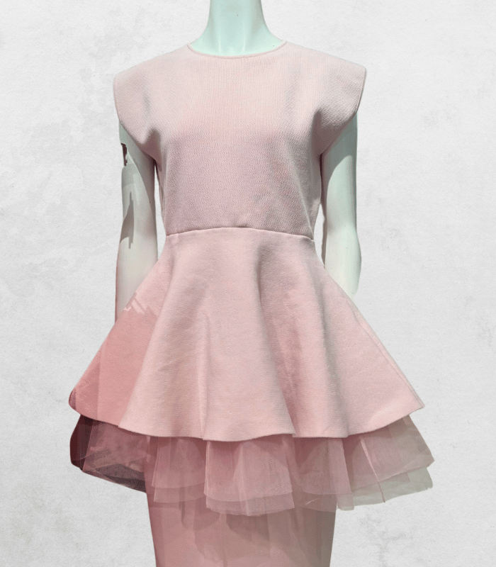 【Adonisis】チュール切替ペプラムトップス★260218