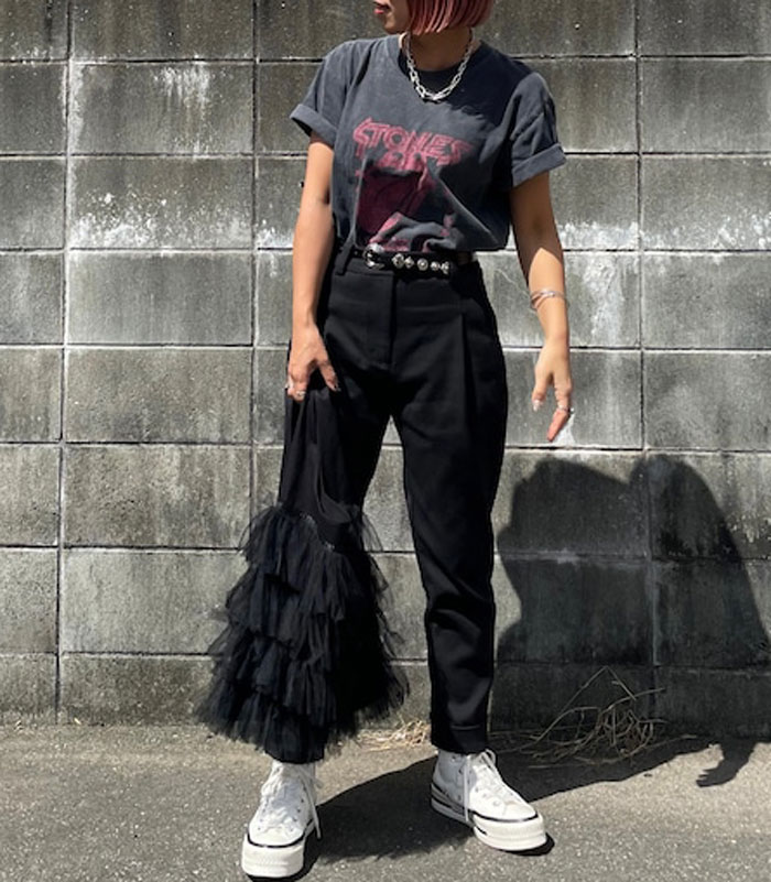 TRANOIトラノイ  エコレザーファッショニスタベルト　ブラック TRANOIトラノイ エコレザーファッショニスタベルト ブラック