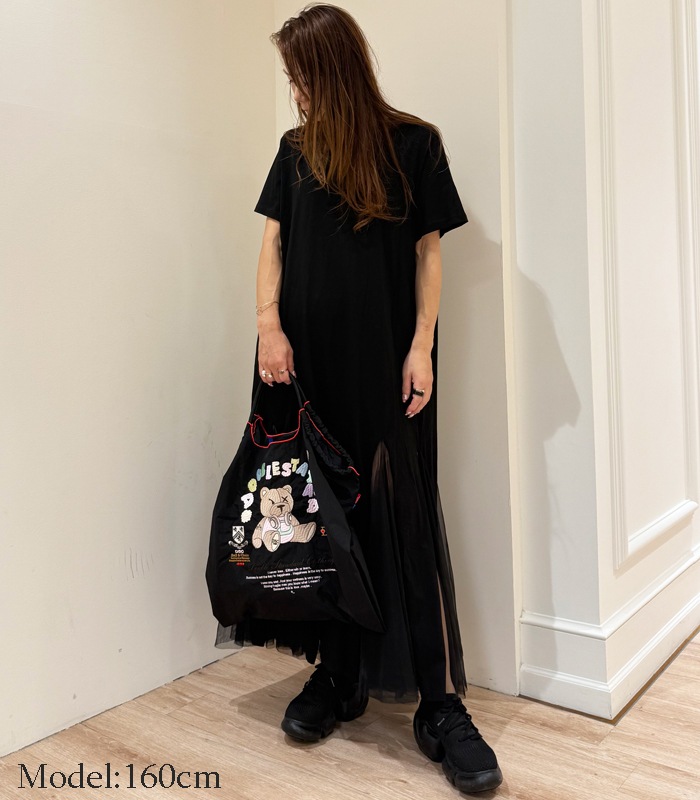 【DOUBLE STANDARD CLOTHING】パステルベアショッピングバッグ★☆0400-000-253