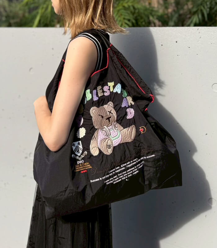 【DOUBLE STANDARD CLOTHING】パステルベアショッピングバッグ★☆0400-000-253