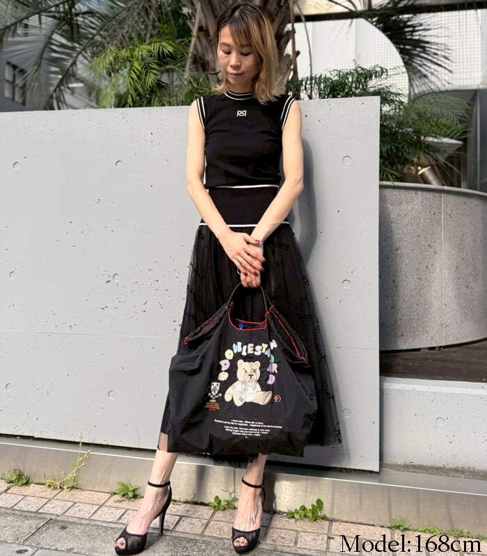 【DOUBLE STANDARD CLOTHING】パステルベアショッピングバッグ★☆0400-000-253