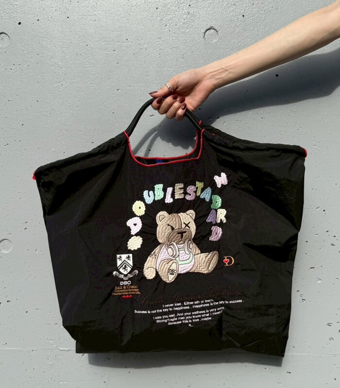 【DOUBLE STANDARD CLOTHING】パステルベアショッピングバッグ★☆0400-000-253