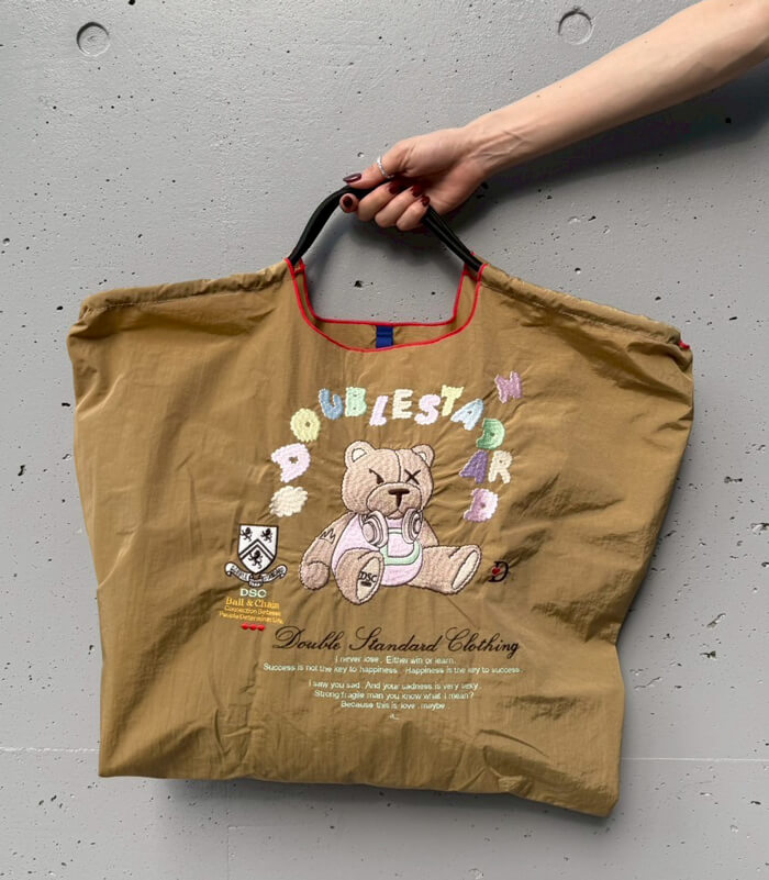 【DOUBLE STANDARD CLOTHING】パステルベアショッピングバッグ★☆0400-000-253