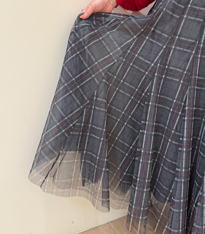 TRANOI】チェックチュールスカート214R515 | WEAR,スカート | DESERT ROSE