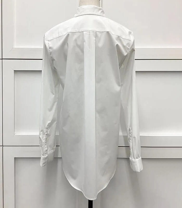 【Adonisis】パールネクタイ付きストレッチシャツ★☆260321