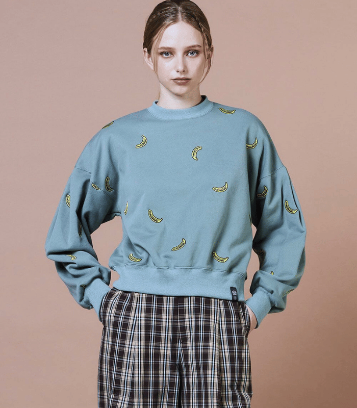 【DOUBLE STANDARD CLOTHING 】バナナ刺繍スウェット★☆0208-330-253