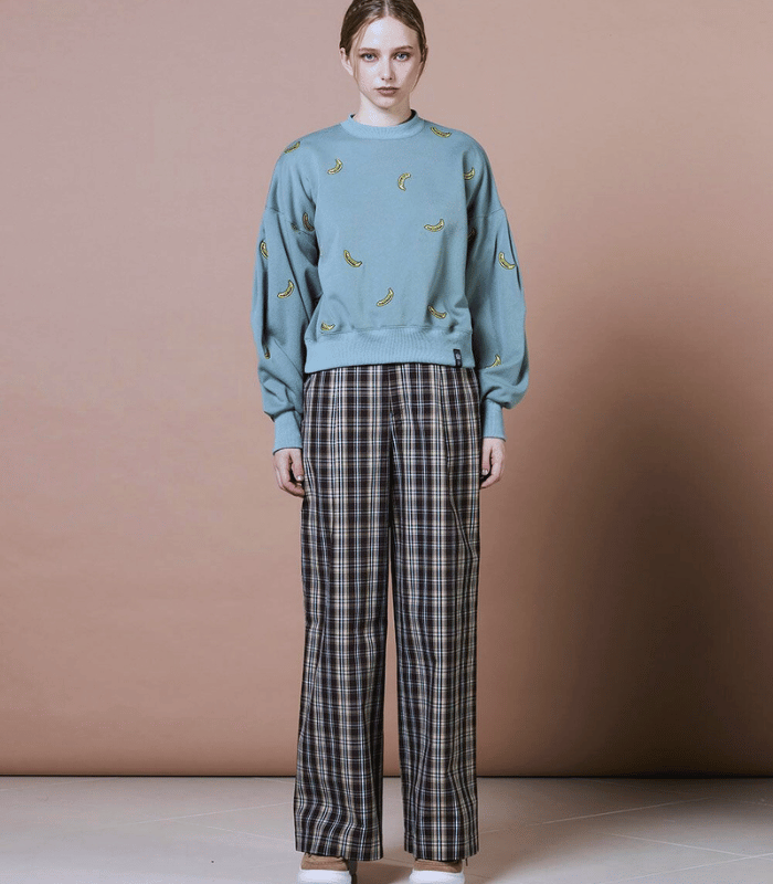 【DOUBLE STANDARD CLOTHING 】バナナ刺繍スウェット★☆0208-330-253