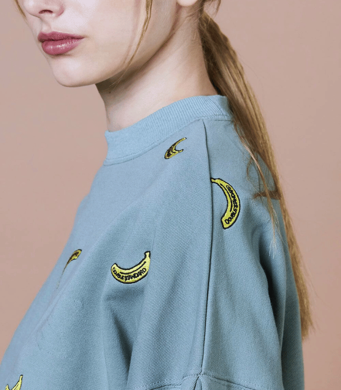 【DOUBLE STANDARD CLOTHING 】バナナ刺繍スウェット★☆0208-330-253