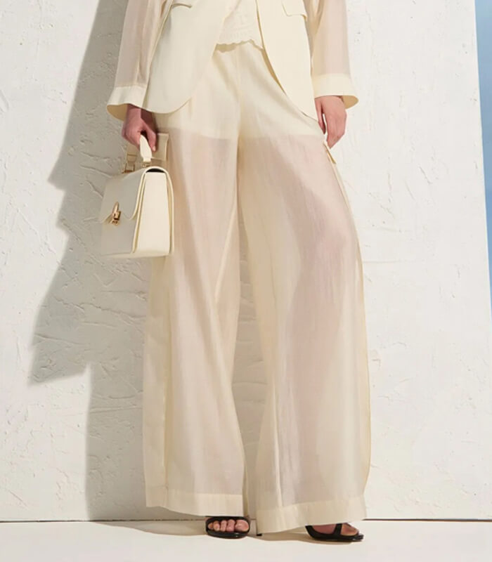 【GAUDI】シースルーデザインワイドカーゴパンツ★IT611FD25007