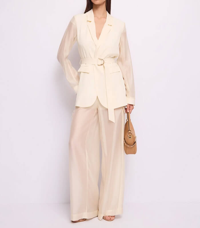 【GAUDI】シースルーデザインワイドカーゴパンツ★IT611FD25007