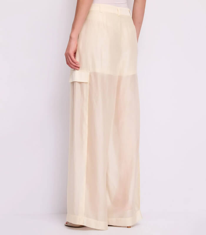 【GAUDI】シースルーデザインワイドカーゴパンツ★IT611FD25007