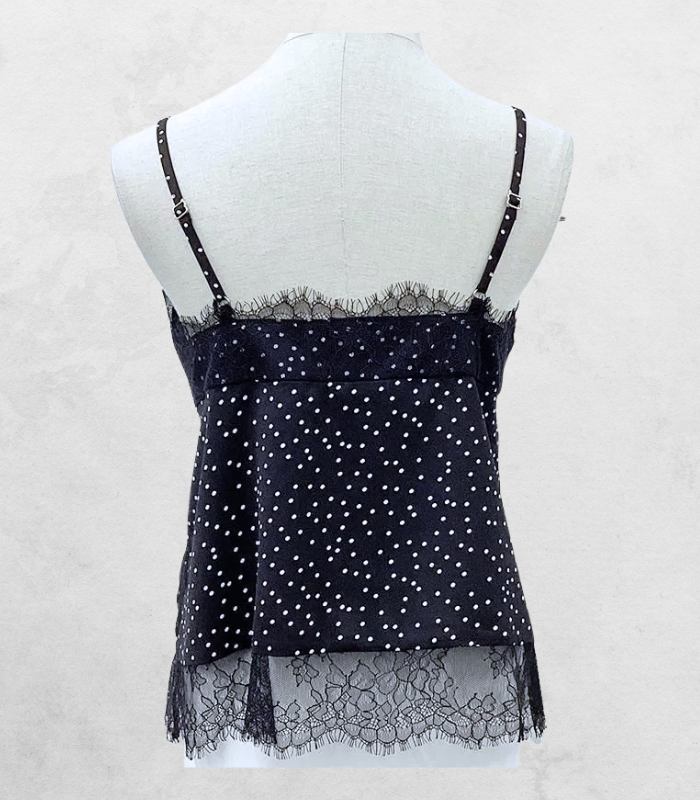 【Adonisis】フロッキードットレイヤードオーガンジーTOP★☆250316