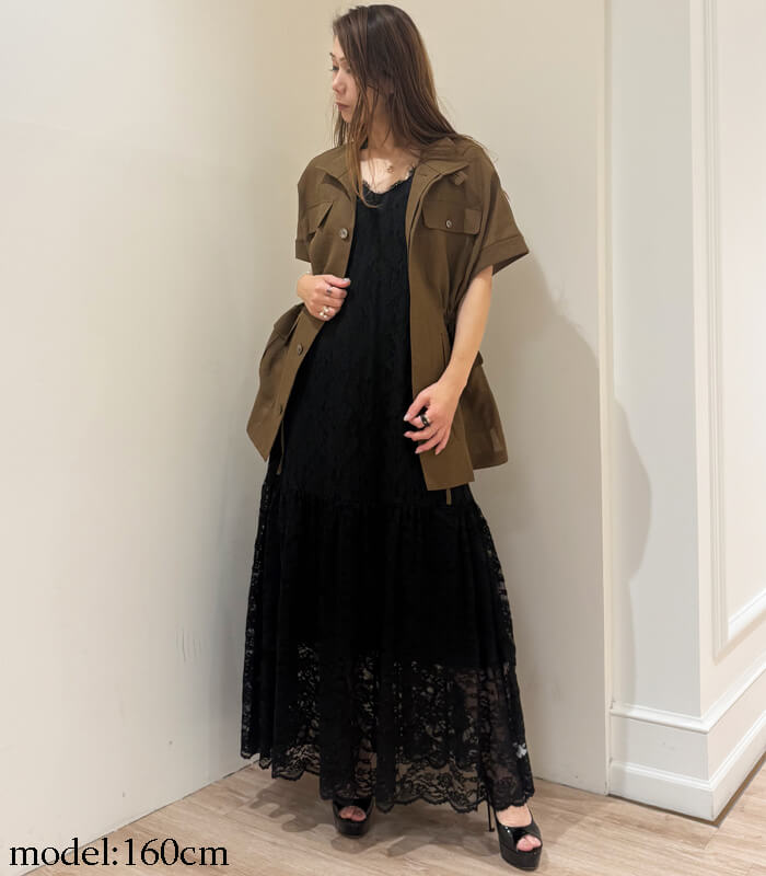 SALE】【DESERT ROSE】レースティアードキャミワンピース▽☆DSOP-2