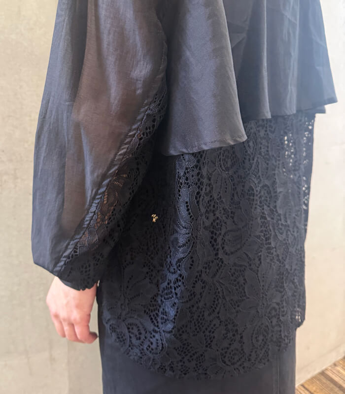 【GALENA】レースコンビシャツ★☆70062-4157