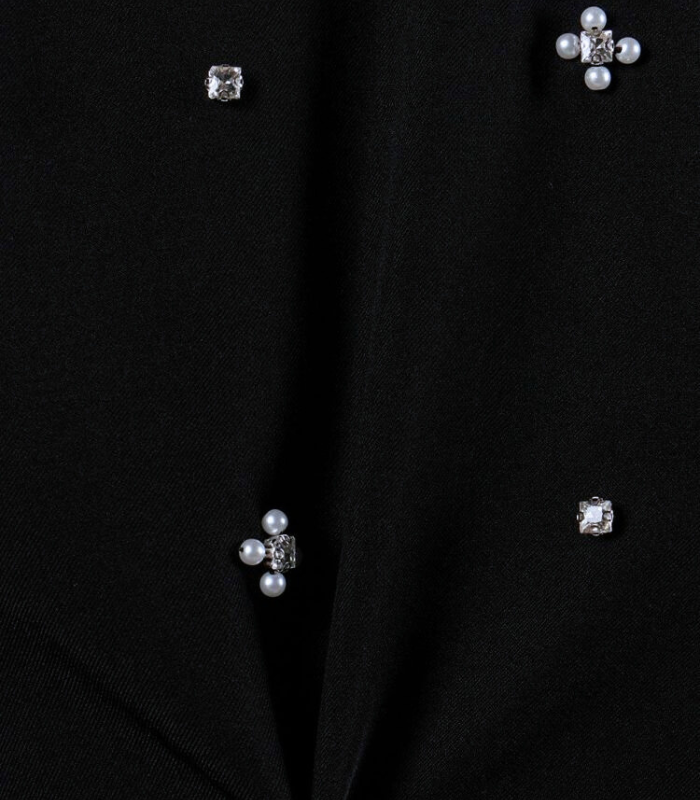 【DOUBLE STANDARD CLOTHING/Sov.】パールフリル ノースリーブトップス★0308-180-253