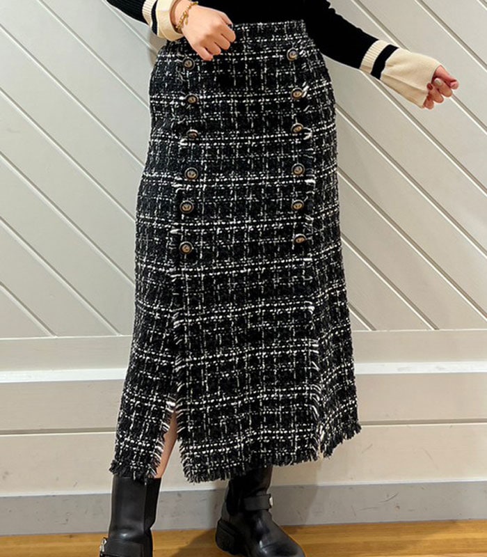 新品MICALLE MICALLE 合成皮革 プリーツスカート ロング丈 韓国 MICALLE MICALLE(ミカーレミカーレ)|30代40代からの
