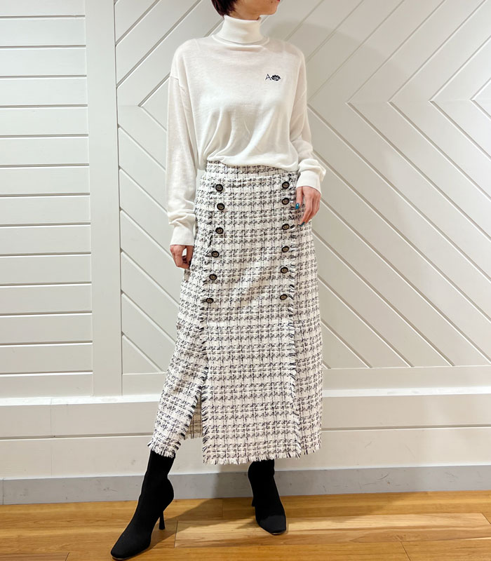 新品MICALLE MICALLE 合成皮革 プリーツスカート ロング丈 韓国 MICALLE MICALLE(ミカーレミカーレ)|30代40代からの