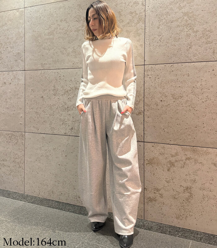 【SALE】【PaulineBleu】サイドラメラインタートルニット▼☆37440