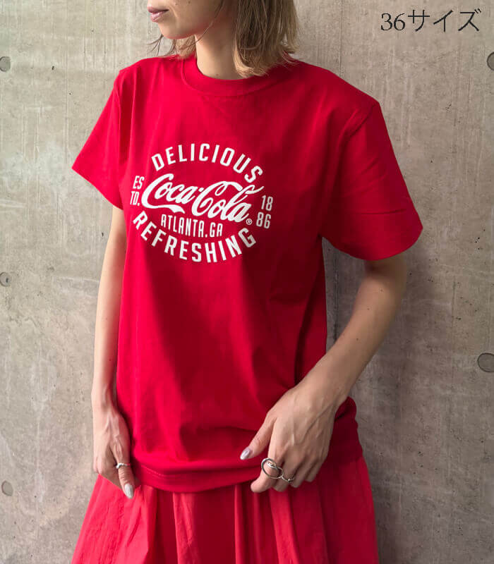 【MYLANKA】コカ・コーラロゴプリントTシャツ★☆M80208