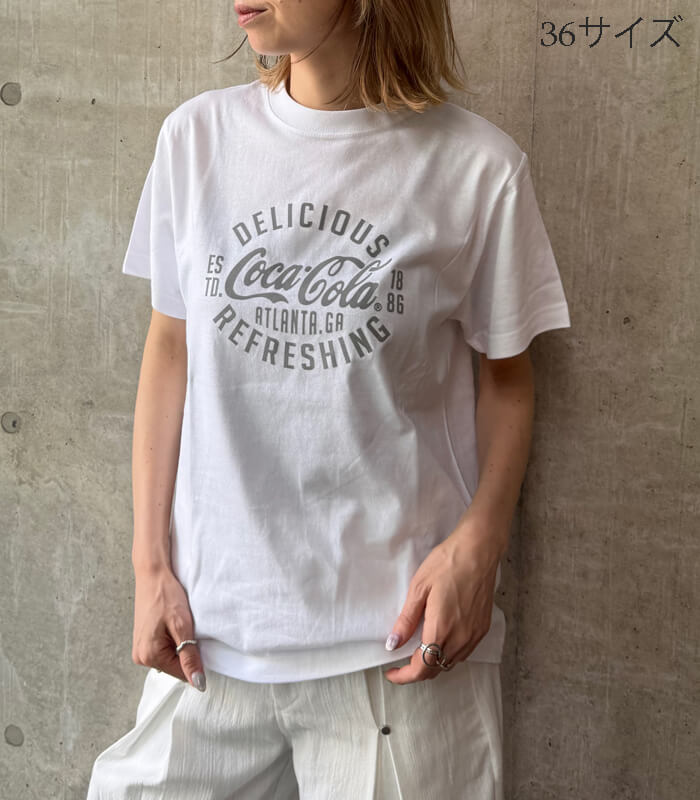 【MYLANKA】コカ・コーラロゴプリントTシャツ★☆M80208