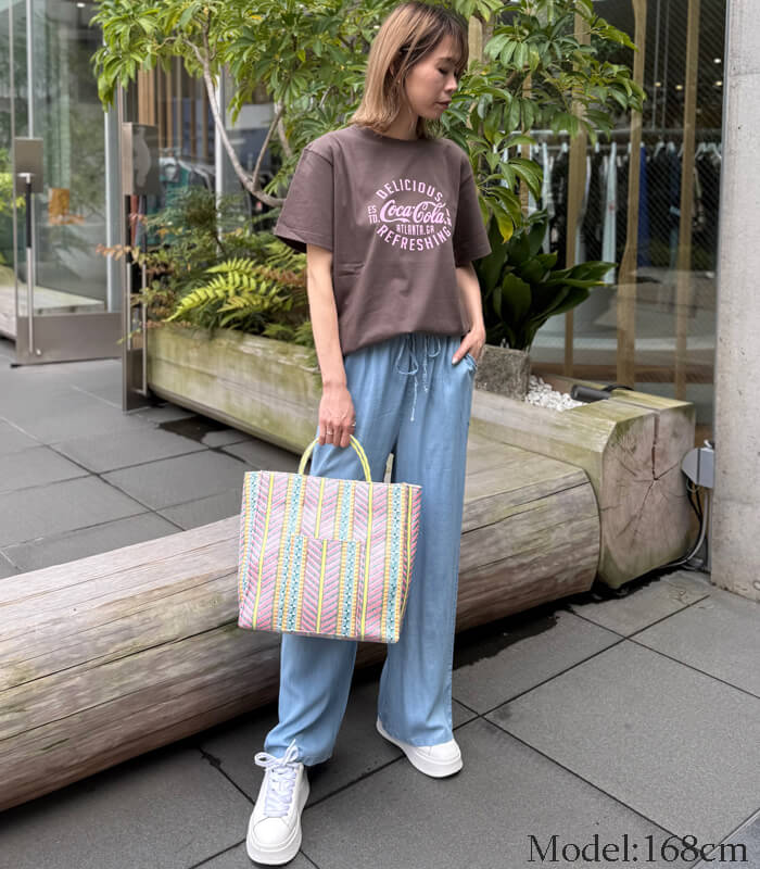 【MYLANKA】コカ・コーラロゴプリントTシャツ★☆M80208
