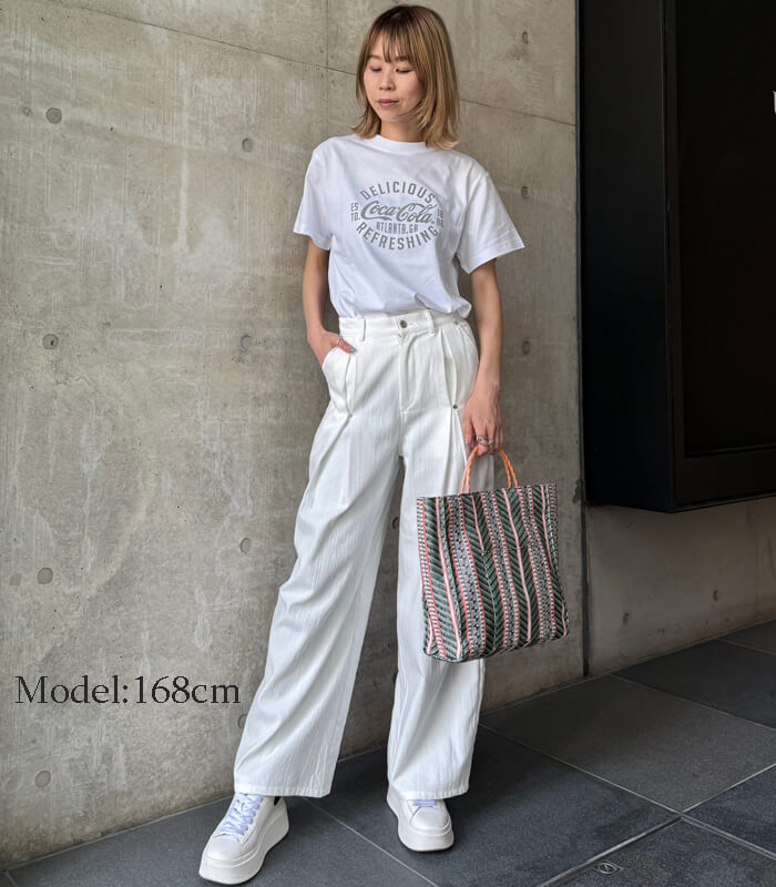 【MYLANKA】コカ・コーラロゴプリントTシャツ★☆M80208